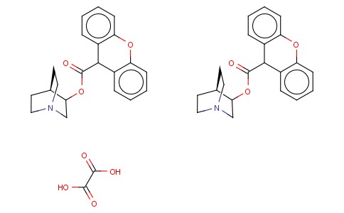 3-QUINUCLIDINYLXANTHENE-9-CARBOXYLIC ACID HEMIOXALATE SALT